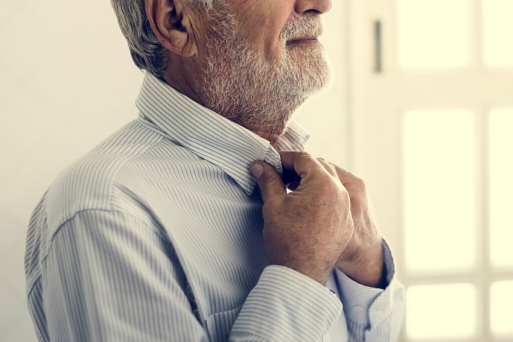 Senior Man Dress Up Daily Lifestyle