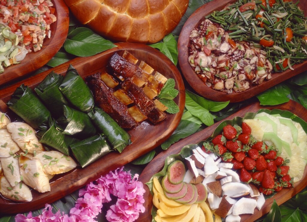 luau inspired food