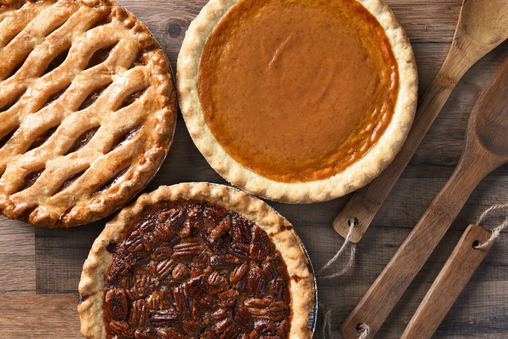 A lovely spread of pies