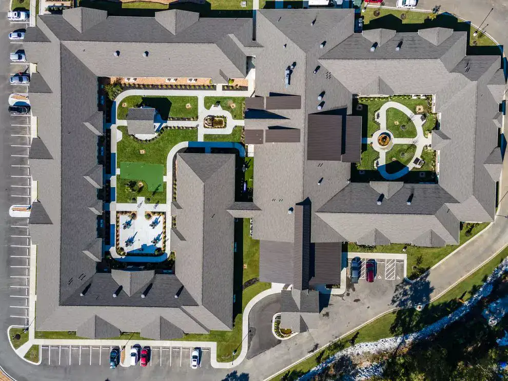 birds eye view of community