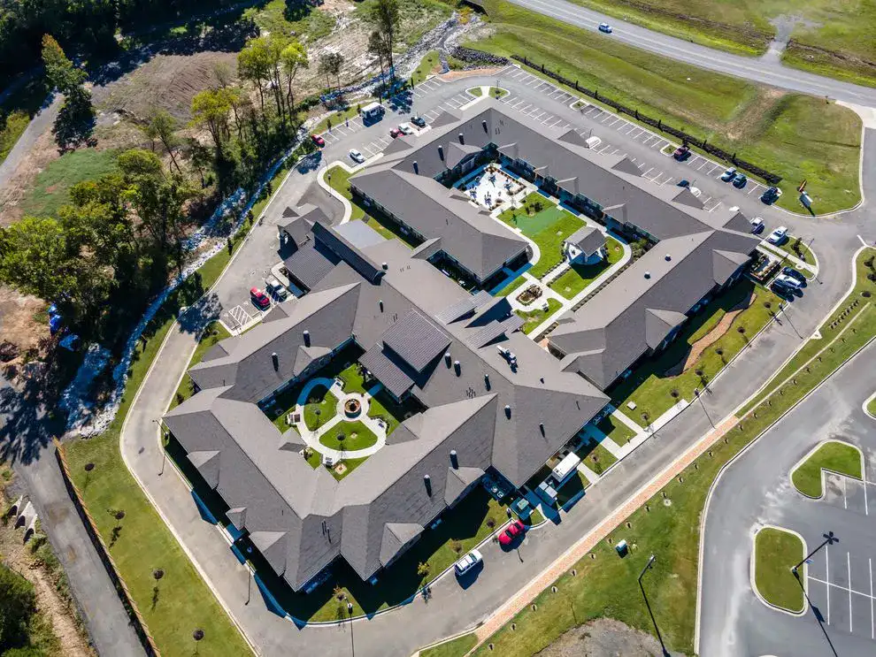 birds eye view of community