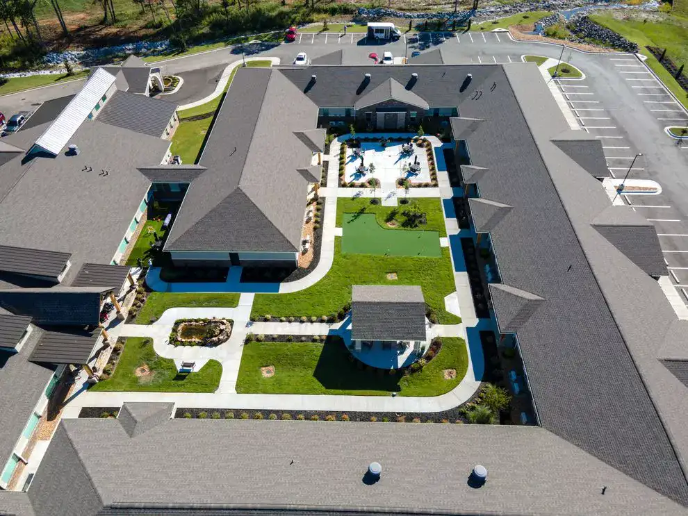 birds eye view of community